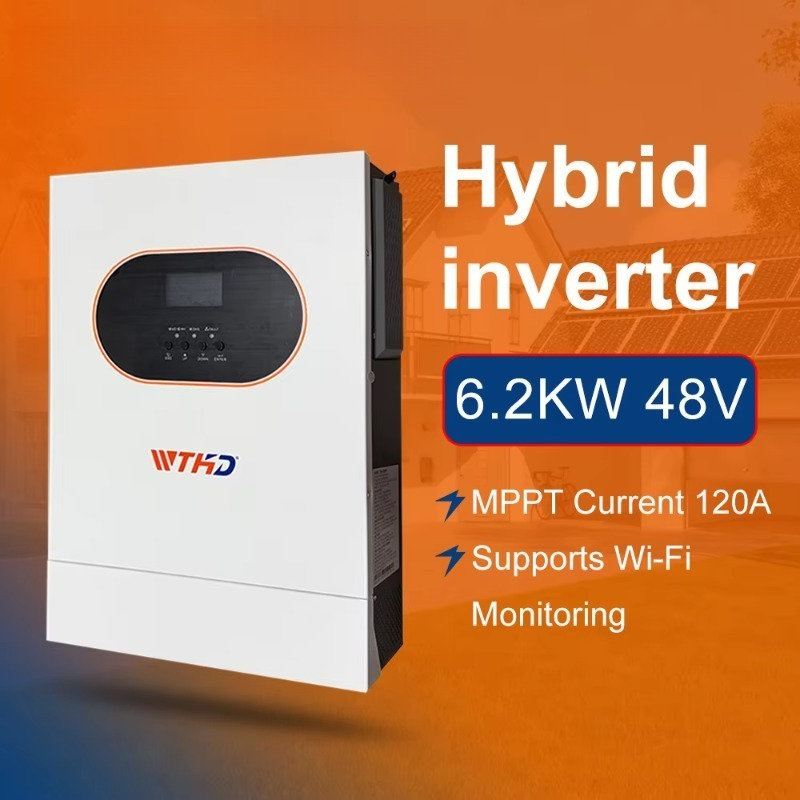 6.2KW Single Phase Off Grid On - огляд і ціна Hybrid Solar Inverter