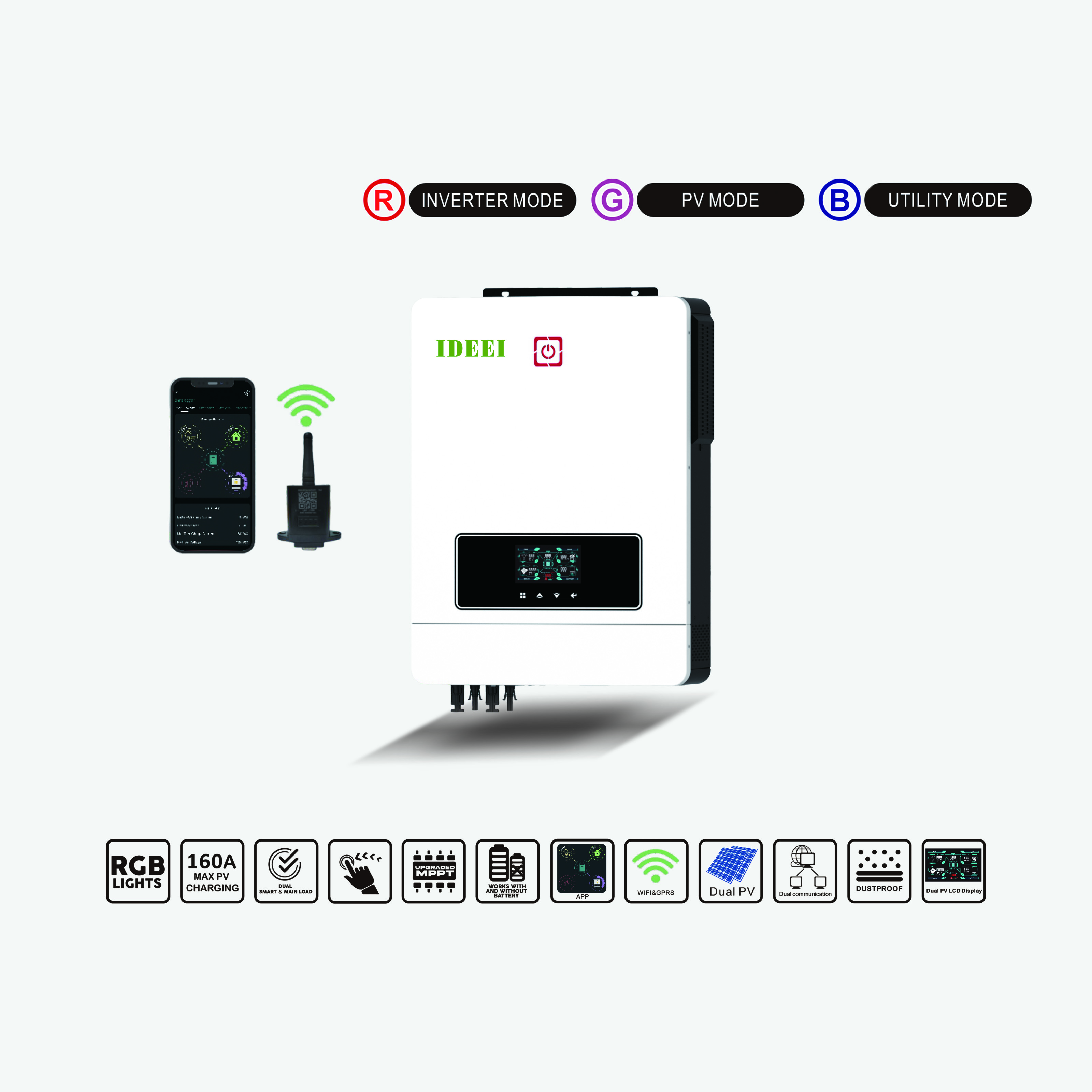 Dual Output off Grid Hybrid So - огляд і ціна Hybrid Solar Inverter