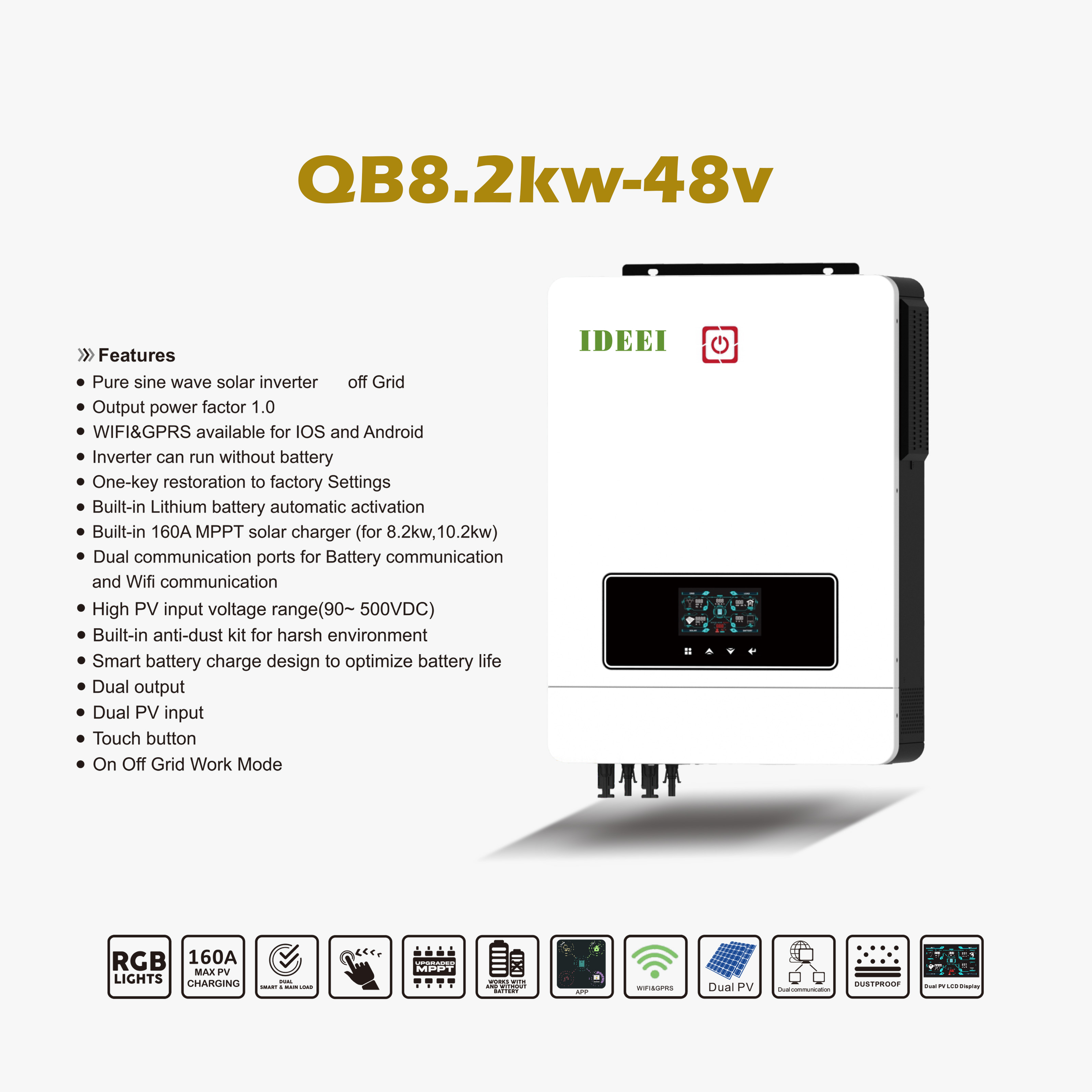 Dual Output off Grid Hybrid So - огляд і ціна Hybrid Solar Inverter